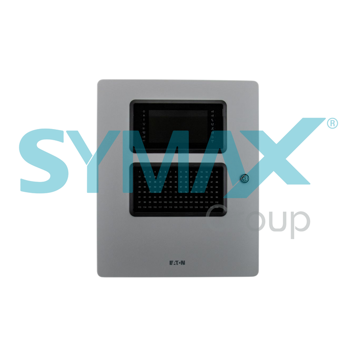 A EATON oferece o modelo EFXD05094, que é uma porta de controle com interface homem-máquina (IHM) projetada para a central grande XDETECT. Este componente é equipado com 128 LEDs de zona, proporcionando uma visualização clara e eficaz do status operacional.