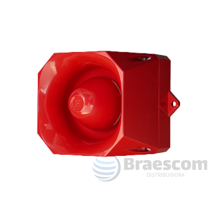 AS/N/SB/115-230V/R/RL || SINALIZADOR SONORO MINI ASSERTA 115/230VAC VERMELHO, 105dB - Eaton
