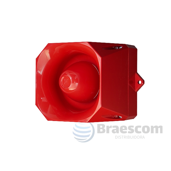 AS/N/SB/9-60V/R/RL || SINALIZADOR AUDIOVISUAL ASSERTA MINI 24v VERMELHO 120dB - Eaton