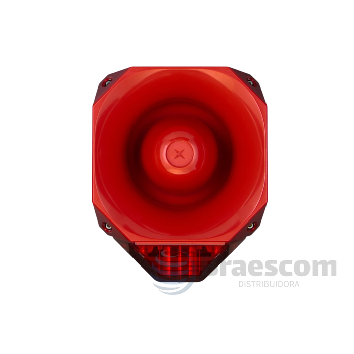 AS/SB/024/R/120/RL || SINALIZADOR AUDIOVISUAL ASSERTA 24v VERMELHO 120dB - Eaton