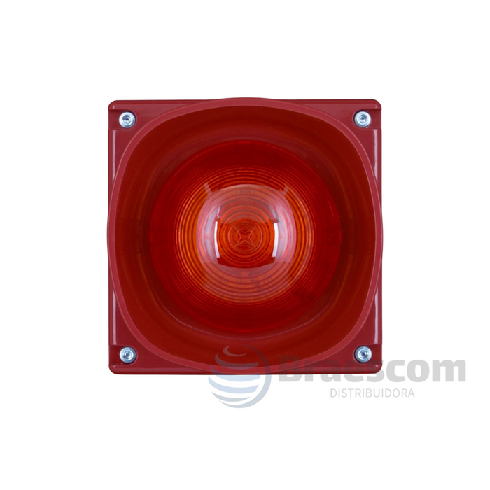 CASB383WP || ALARME AUDIOVISUAL ENDEREÇÁVEL VERMELHO A PROVA DE TEMPO - Eaton