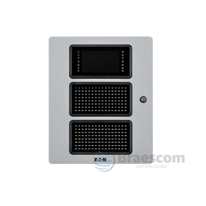 EFXD05095 || CENTRAL XDETECT GRANDE PORTA COM IHM + 256 LEDS DE ZONA - Eaton