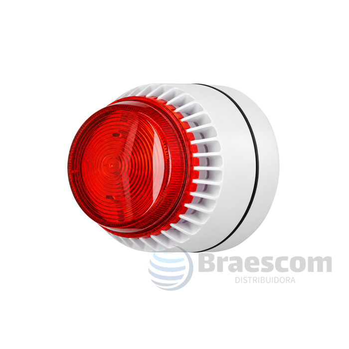 FL/AL/W/D 12V SND5 || SIRENE BRANCA, LENTE AMBAR, BASE ALTA - Eaton